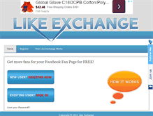 Tablet Screenshot of likeexchange.net